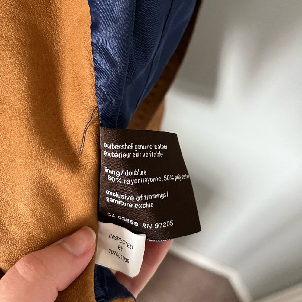 Danier Brown Suede Women's Jacket - Picture 5 of 6